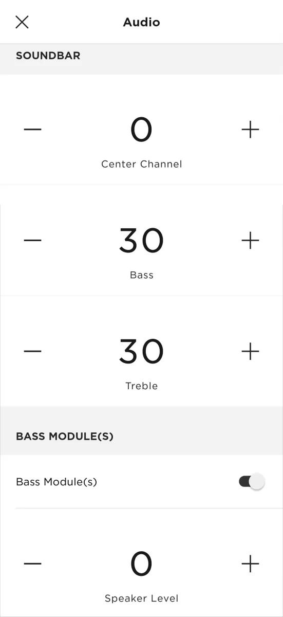 Adjusting the tone controls on your product - Soundbar 500
