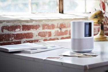 A Bose Home Speaker 500 on a desk