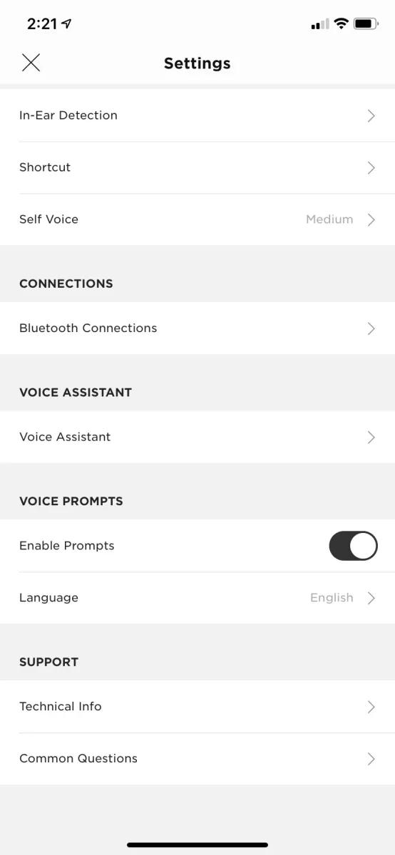 Bose 700 discount disable voice assistant