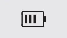 three-bar battery icon