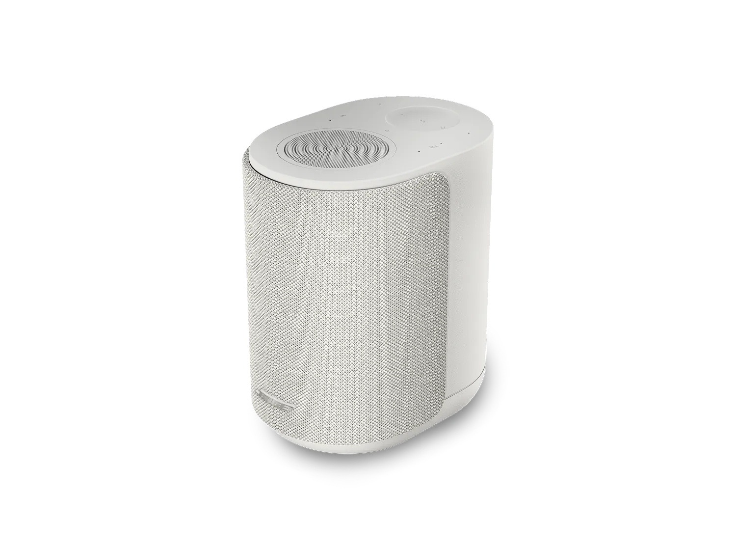 Bose Lifestyle Ultra Speaker vo farbe biela, detailný pohľad na ovládacie prvky