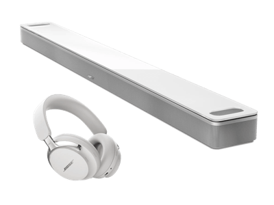 Ensemble de casque QuietComfort Ultra (2e g&eacute;n&eacute;ration) et de barre de son intelligente Ultra tdt