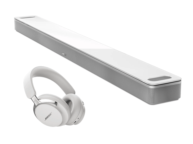 Ensemble de casque QuietComfort Ultra (2e g&eacute;n&eacute;ration) et de barre de son intelligente Ultra tdt