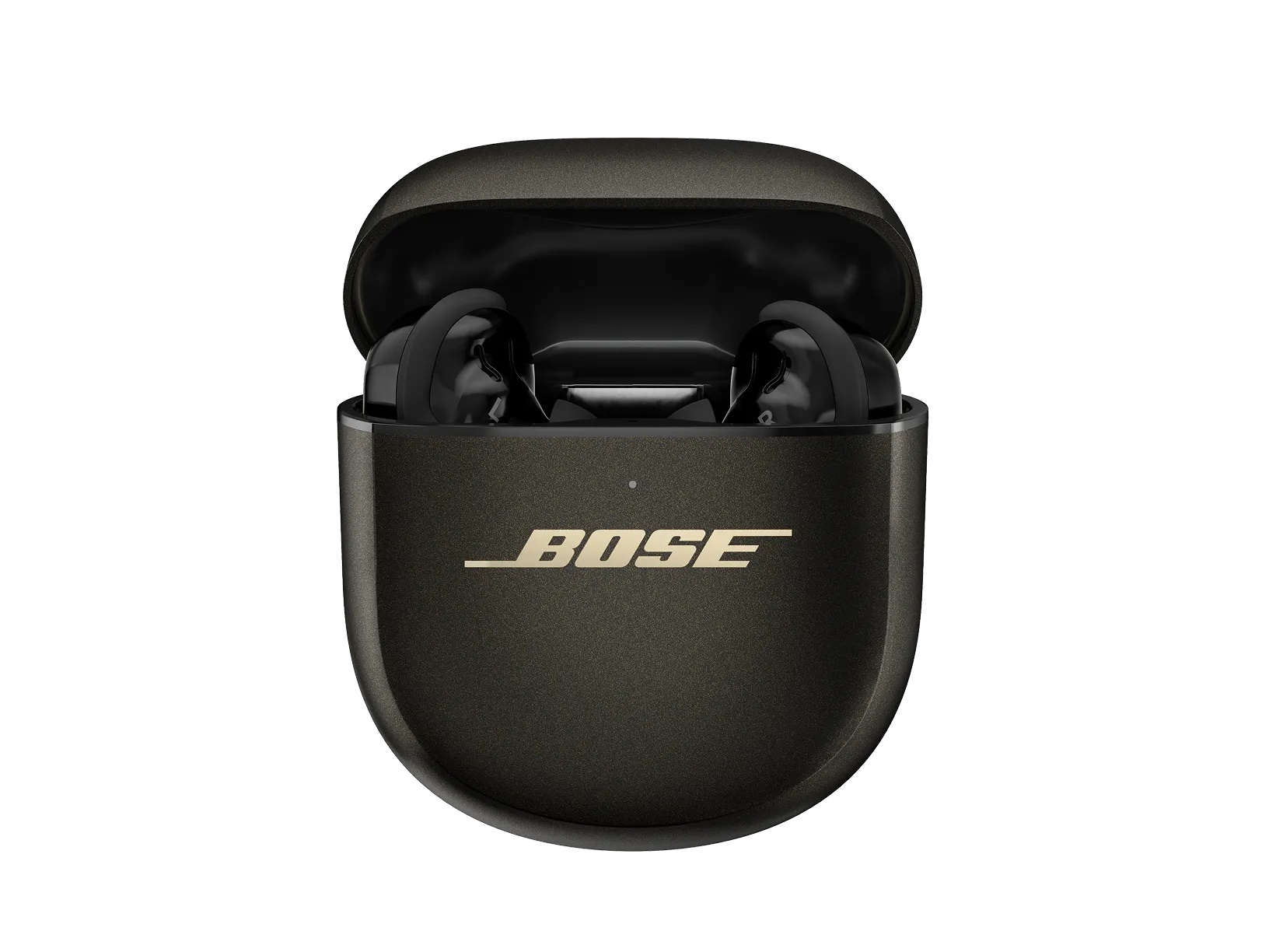 Otvorené nabíjacie puzdro Bose QuietComfort Ultra Earbuds 2nd Gen vo farbe Desert Gold