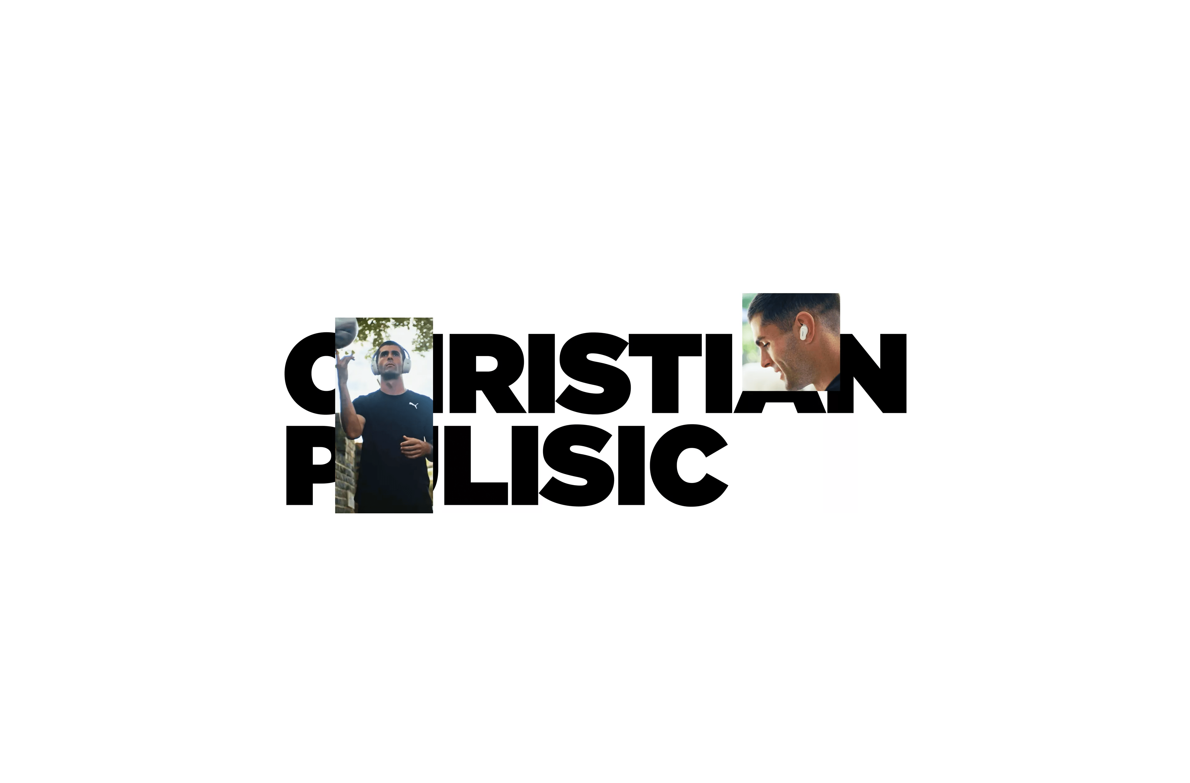 Christian Pulisic wearing Bose QuietComfort 45 headphones and QuietComfort Earbuds II