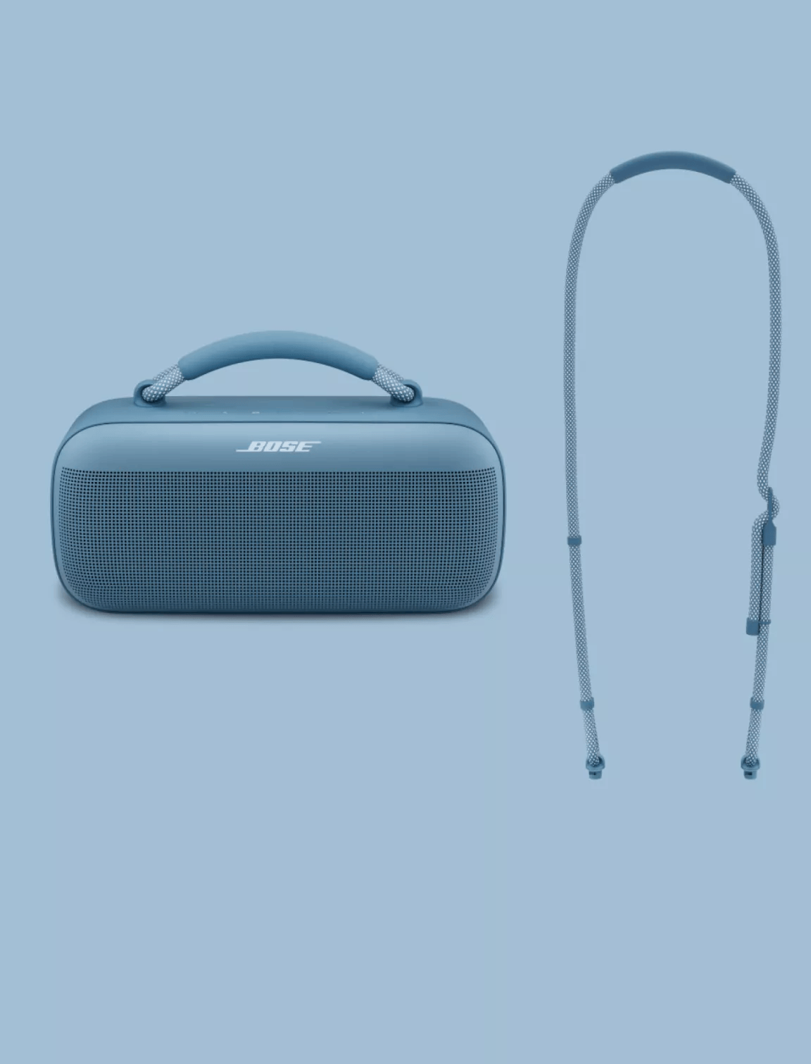 Tracolla In Corda Per Bose SoundLink Max – Nera, Regolabile Fino A 131 Cm, Per Trasporto Comodo