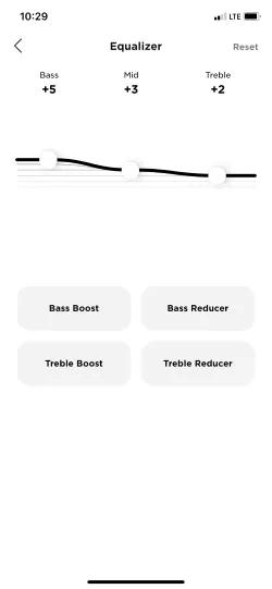 Using the Equalizer settings Bose QuietComfort® Earbuds