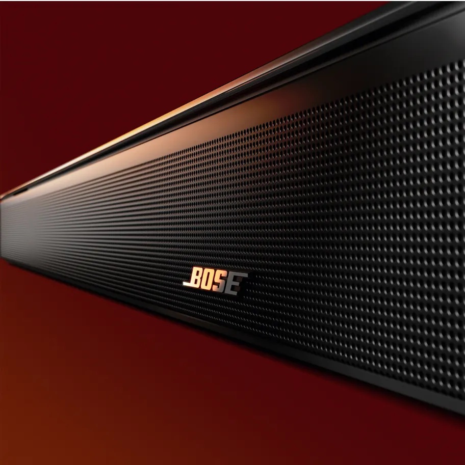 Close up of the front of the Bose Smart Ultra Soundbar