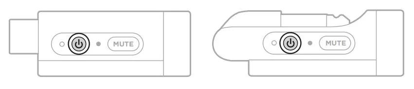 wireless transmitter power button