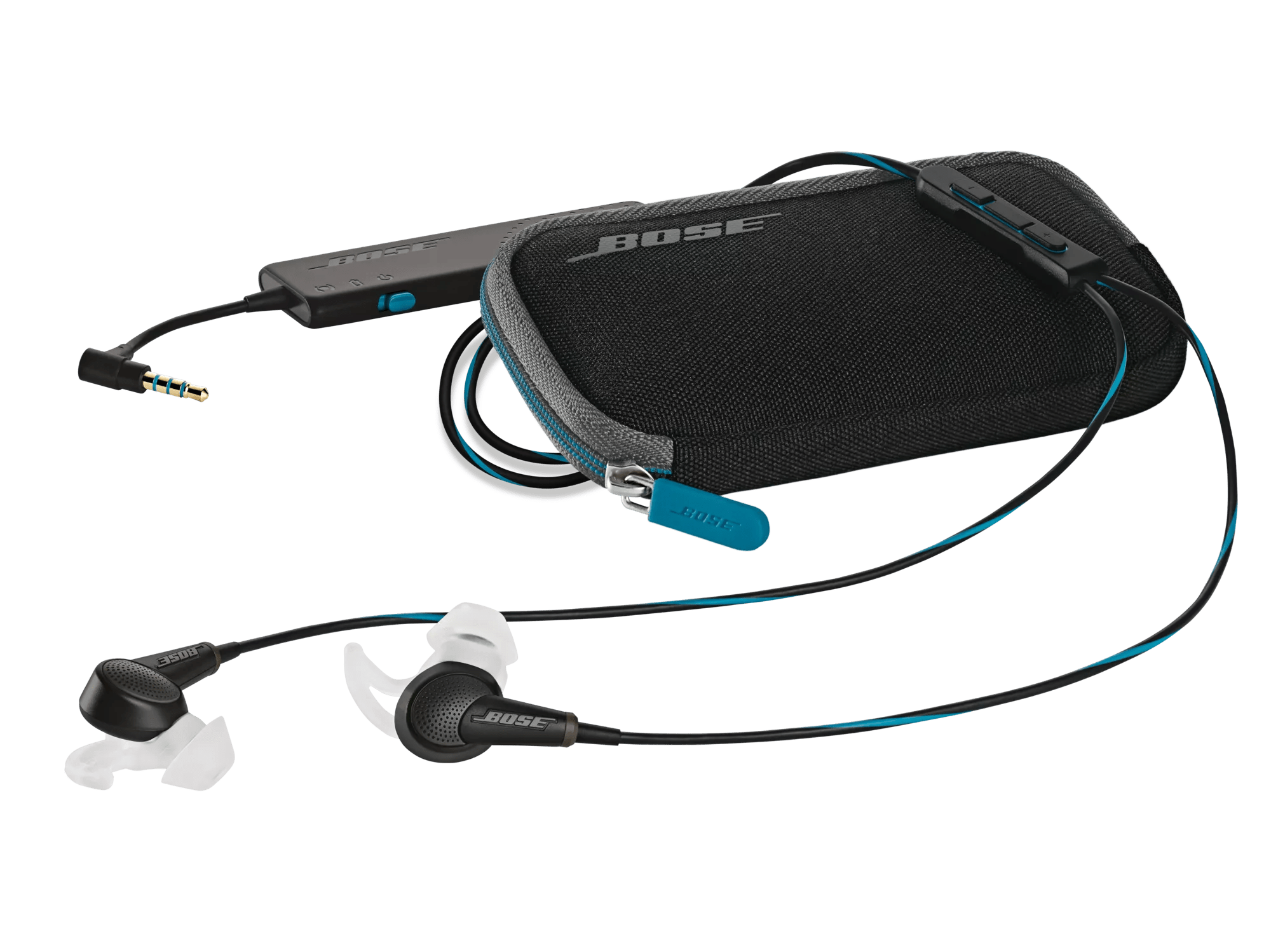 Bose QuietComfort 20 headphones and carrying case