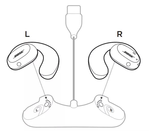 Charging your headphones