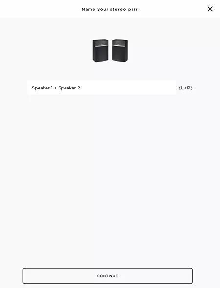 SoundTouch app naming stereo pair
