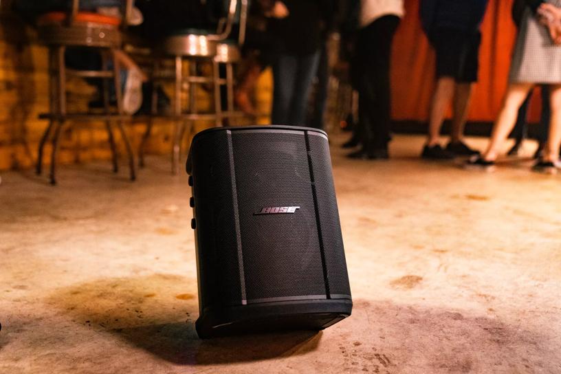  Bose S1 Pro+ Portable Wireless PA System with Bluetooth, Black  with XLR Wireless Mic/Line Transmitter : Musical Instruments