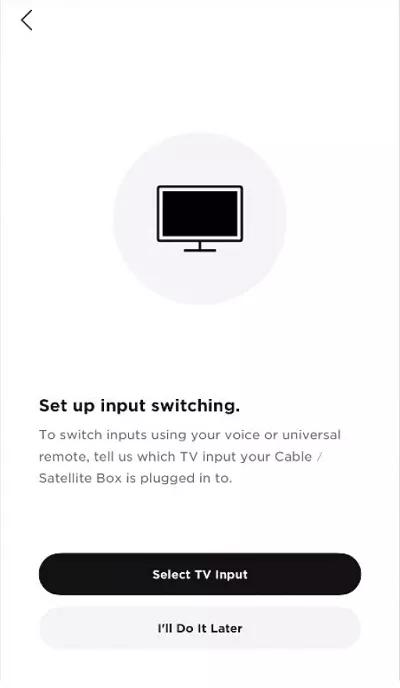 screen 2. set up input switching