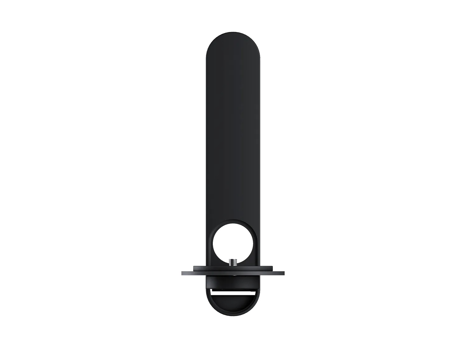 Bose Lifestyle Speaker Wall Bracket vo farbe čierna, bočný pohľad s montážnym materiálom