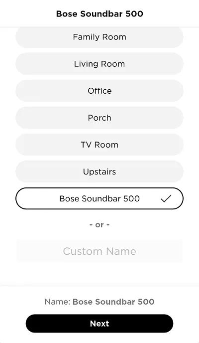 Bose 500 cheap soundbar app