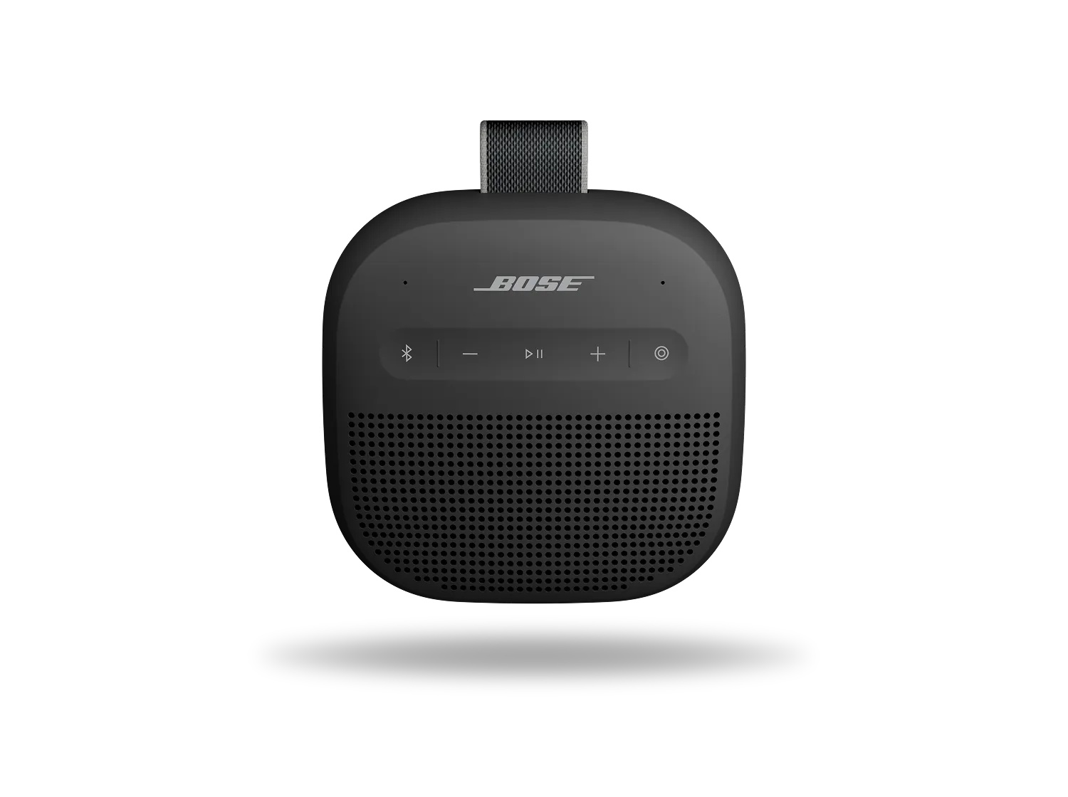 Bose SoundLink Micro 2nd Gen vo farbe čierna, pohľad spredu