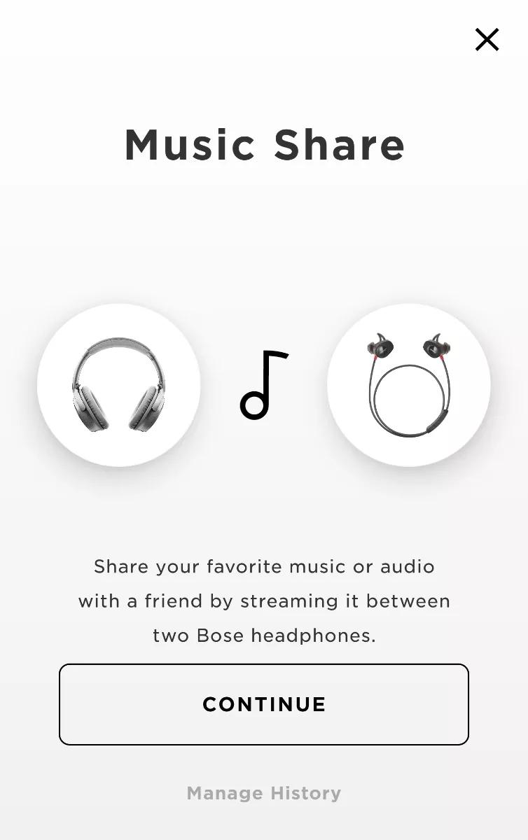 Using Music Share in the Bose Connect app SoundSport Pulse