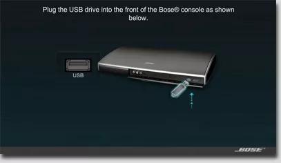 Connecting USB drive to the front of your system console