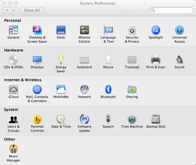 macOS System Preferences