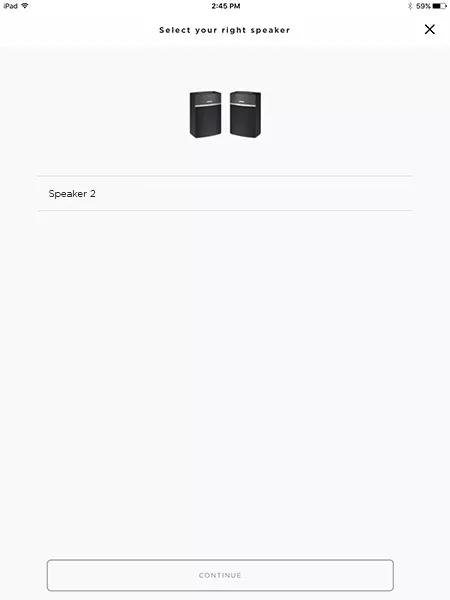 SoundTouch app select right speaker