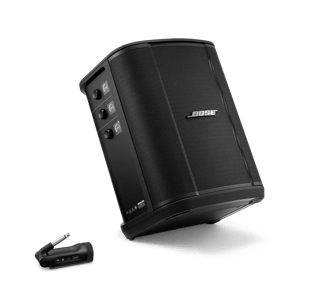 Bose S1 Pro+ Wireless PA System with 1/4" Wireless Instrument Transmitter tdt
