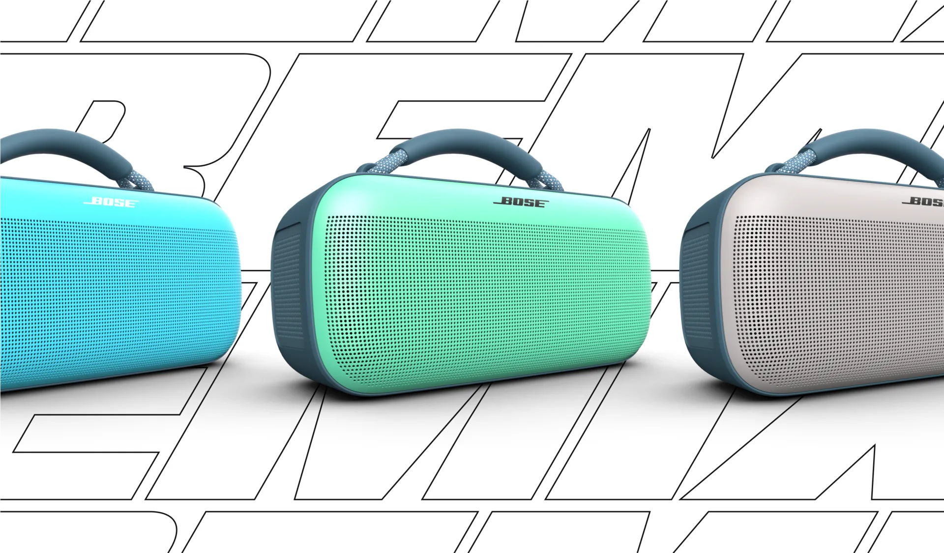 3 samples of Customized Bose SoundLink Max Portable Speakers.