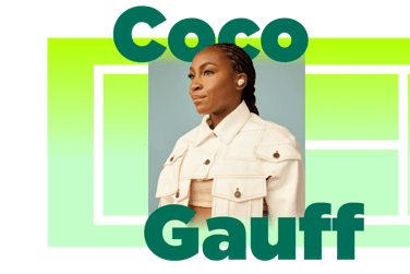 Coco Gauff portant les écouteurs Bose QuietComfort II