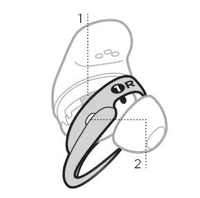 earbud microphone location