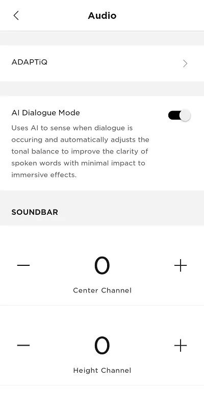 bose music app audio menu